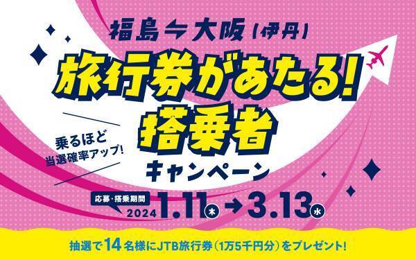 「福島⇔大阪（伊丹）納トク旅トクキャンペーン」の実施について