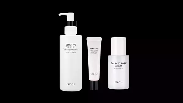 韓国スキンケアブランド「SAM’U(サミュ)」より「センシティブオイルフルクレンジングミルク」「センシティブピュア&ピュアスキンティント」「ガラクトポアセラム」が新発売！
