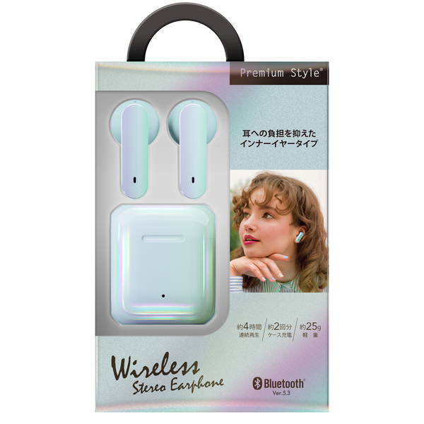 煌めくオーロラコーティングされた、耳への負担を抑えたインナーイヤータイプ完全独立型ワイヤレスステレオイヤホンを株式会社PGAが1月12日から新発売