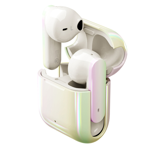 煌めくオーロラコーティングされた、耳への負担を抑えたインナーイヤータイプ完全独立型ワイヤレスステレオイヤホンを株式会社PGAが1月12日から新発売