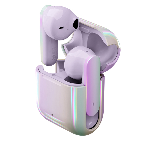 煌めくオーロラコーティングされた、耳への負担を抑えたインナーイヤータイプ完全独立型ワイヤレスステレオイヤホンを株式会社PGAが1月12日から新発売