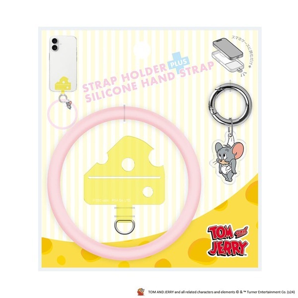 「トムとジェリー」デザインのストラップホルダー付きシリコンリングハンドストラップを、株式会社PGAが12月20日より新発売