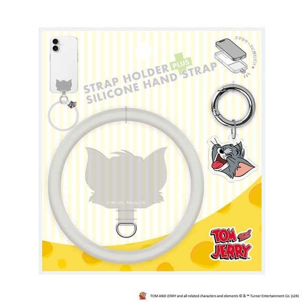 「トムとジェリー」デザインのストラップホルダー付きシリコンリングハンドストラップを、株式会社PGAが12月20日より新発売
