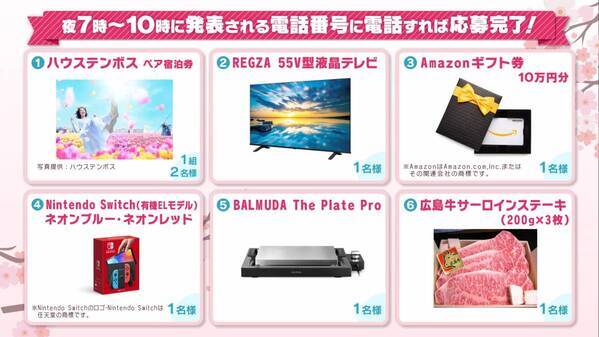 【広島ホームテレビ】春よ来い！ピタプレ～５ｃｈで楽しむ家族時間～プレゼントキャンペーンがスタート！