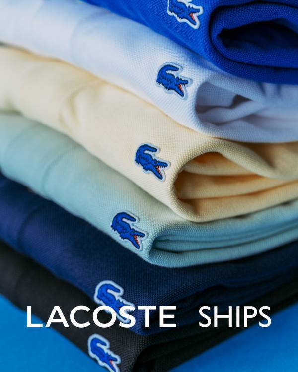 【LACOSTE × SHIPS】定番人気の別注アイテムが待望の新色を加えて4/12(金)より発売開始！