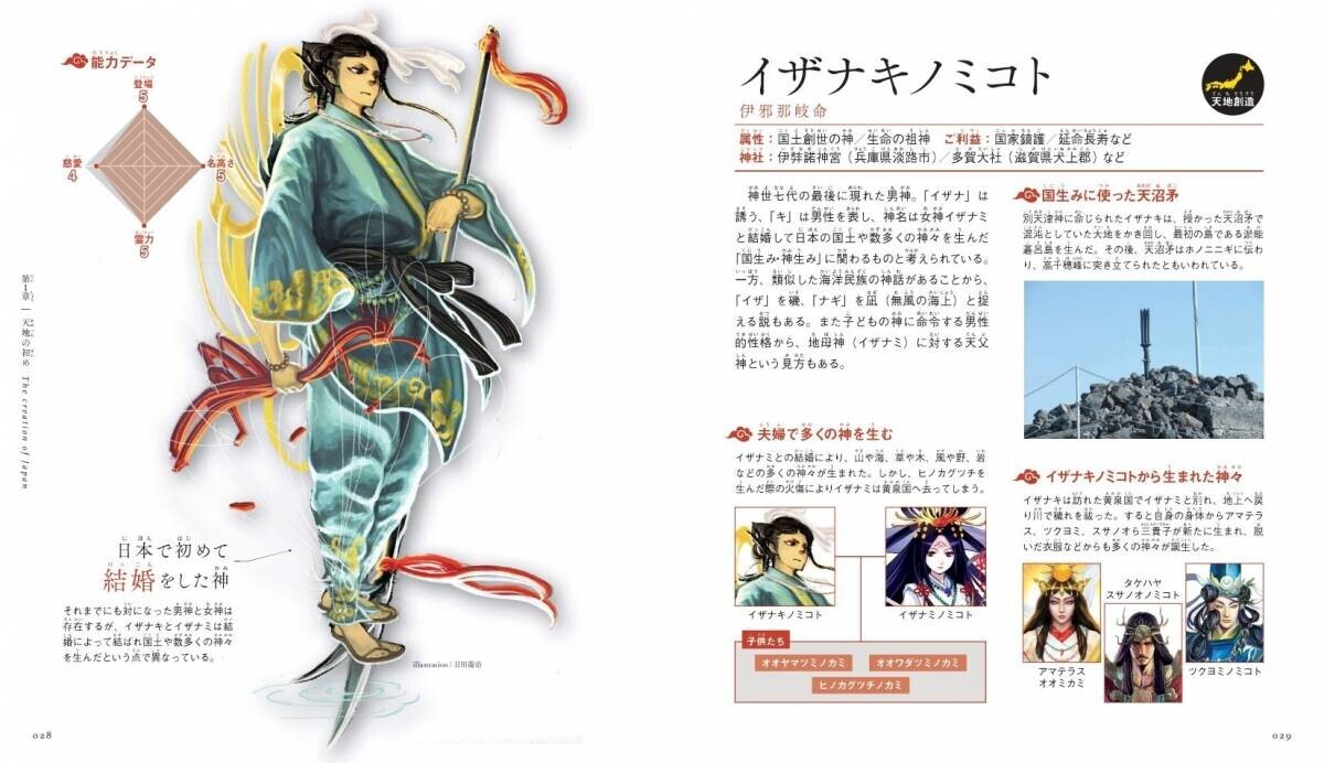 日本の神様の世界を知る 迫力満点のイラスト図鑑『ビジュアル図鑑 日本の神々』が10月2日発売