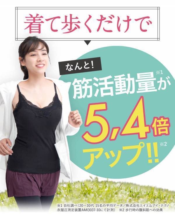 ブランドサイトオープン記念！「Slimuse（スリミューズ）」シリーズより 「着圧レギセット」「スリムアップキャミソール」のお得なセット販売開始！