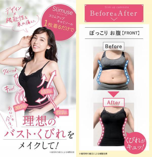 ブランドサイトオープン記念！「Slimuse（スリミューズ）」シリーズより 「着圧レギセット」「スリムアップキャミソール」のお得なセット販売開始！
