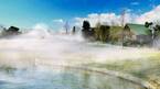 【ロッジ舞洲】広大なガーデンに霧状の「入道雲」を創出、記録的猛暑を涼感演出で乗り切る、大阪ベイエリアのリゾート施設が7月19日から新たな自然体験を提供