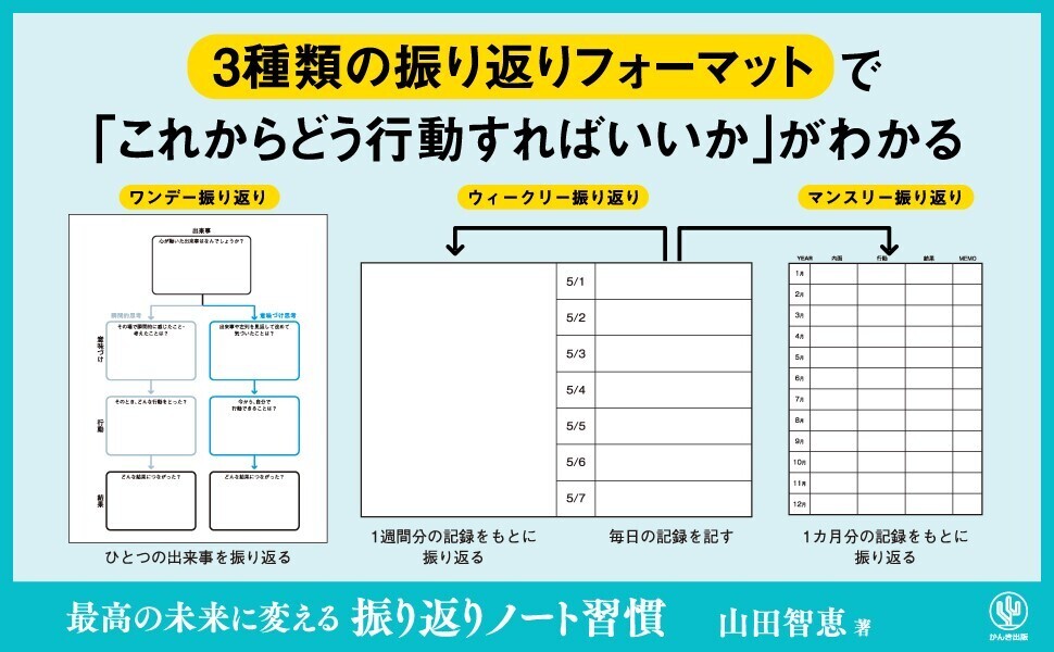 「振り返り」は人生を豊かにする！ノートに書いて未来を切り開く「振り返りスキル」が身につく１冊が発売