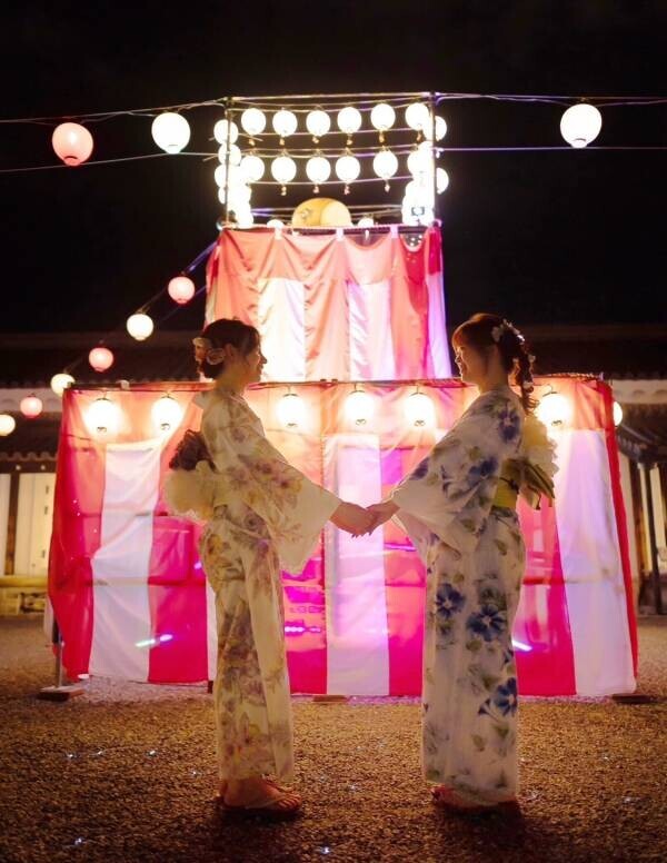 夏の京都旅行に。夜の二条城のライトアップ夏祭りと着物レンタルのセット販売を開始。