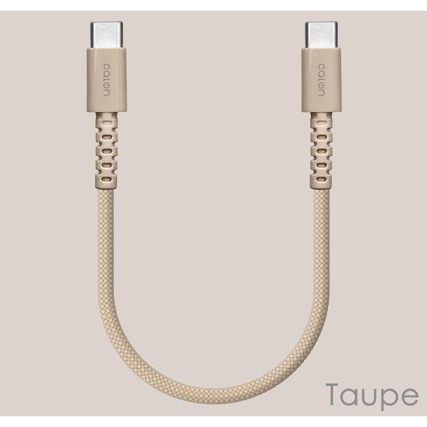 モバイルバッテリーに最適！「calonシリーズ」20cmのType-C強靭ナイロンケーブル登場！