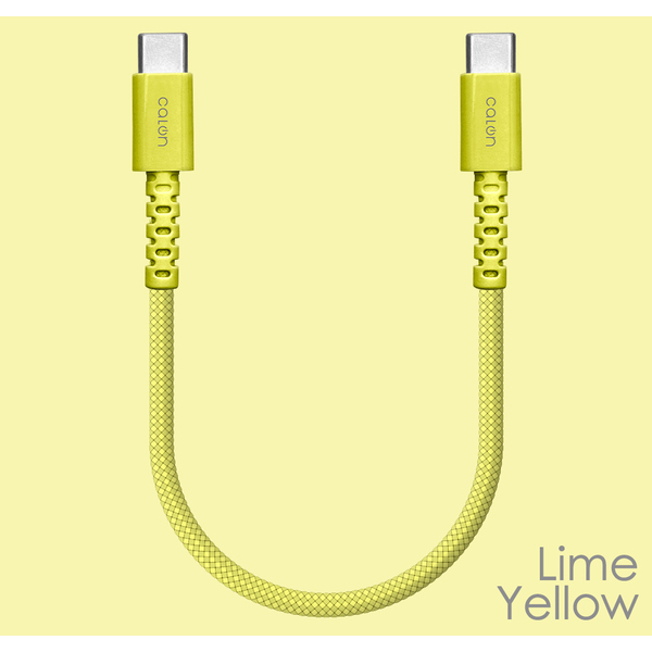 モバイルバッテリーに最適！「calonシリーズ」20cmのType-C強靭ナイロンケーブル登場！