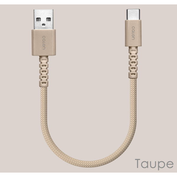 モバイルバッテリーに最適！「calonシリーズ」20cmのType-C強靭ナイロンケーブル登場！