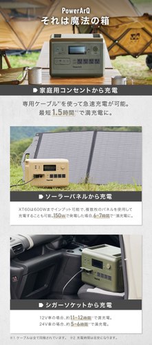 満充電まで1.5時間！急速充電のポータブル電源『PowerArQ S10 Pro』に新色ブラックが登場！