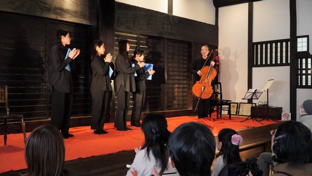 大阪国際学園 芸術文化教育センター主催『朗読劇「セロ弾きのゴーシュ」、講演』をもりぐち歴史館で開催
