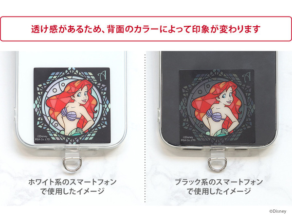 ディズニーキャラクターデザインのステンドグラス風デザインのステッカーやスマホ用ストラップホルダーを株式会社PGAが3月22日より一般販路向けに発売開始