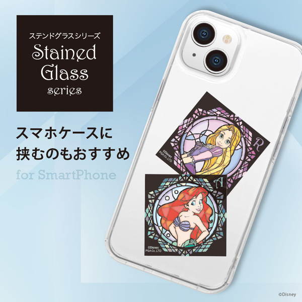 ディズニーキャラクターデザインのステンドグラス風デザインのステッカーやスマホ用ストラップホルダーを株式会社PGAが3月22日より一般販路向けに発売開始