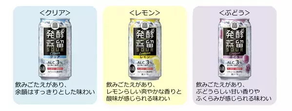 タカラ「発酵蒸留サワー」新発売