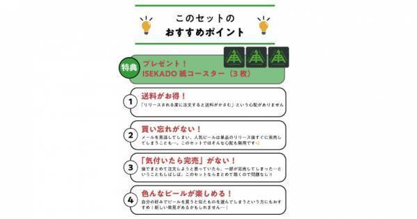 【三重県・ISEKADO】限定醸造ビールをお得に飲み比べ！1月版ISEKADO限定ビールセットを数量限定で販売開始。