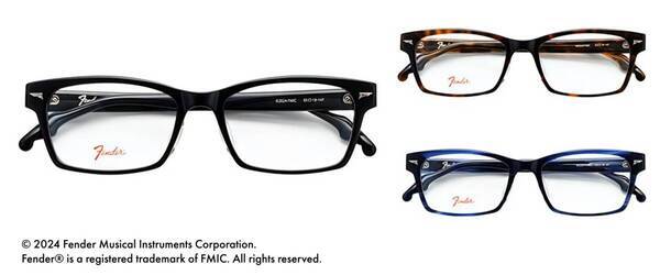 世界的なギターメーカー “Fender®︎” の名を冠した アイウェアが9月20日(金)よりパリミキから発売