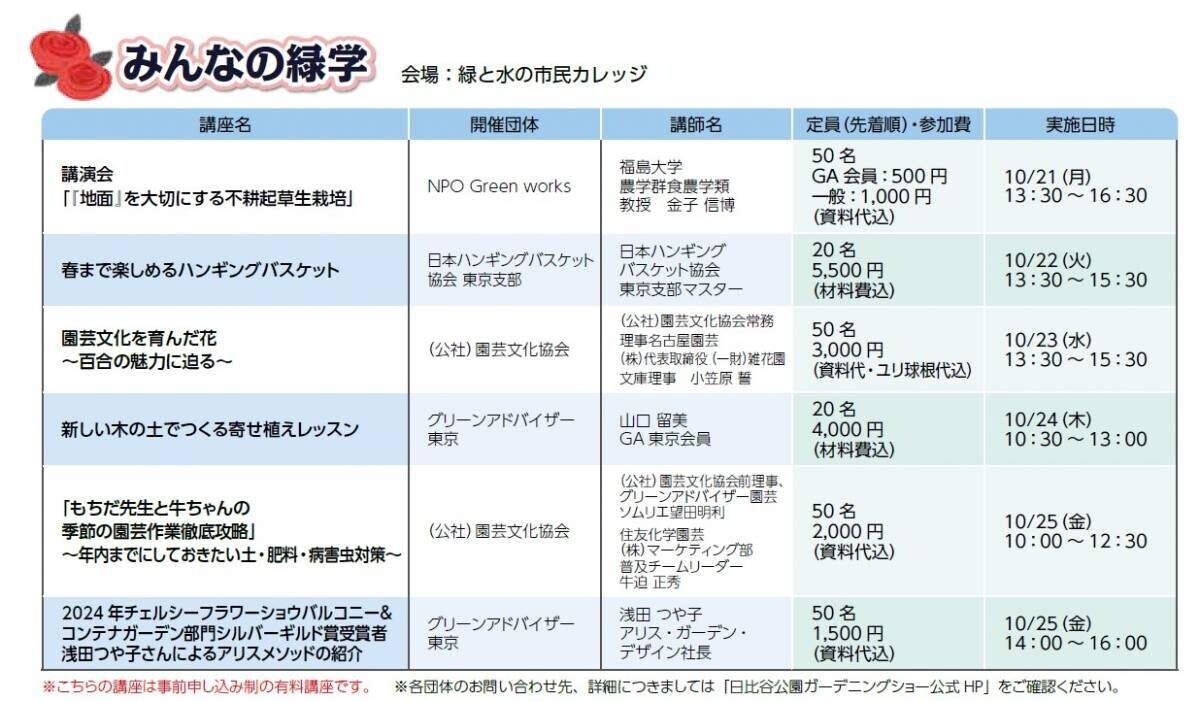 いよいよ10/19(土)から開催！「第22回日比谷公園ガーデニングショー2024」