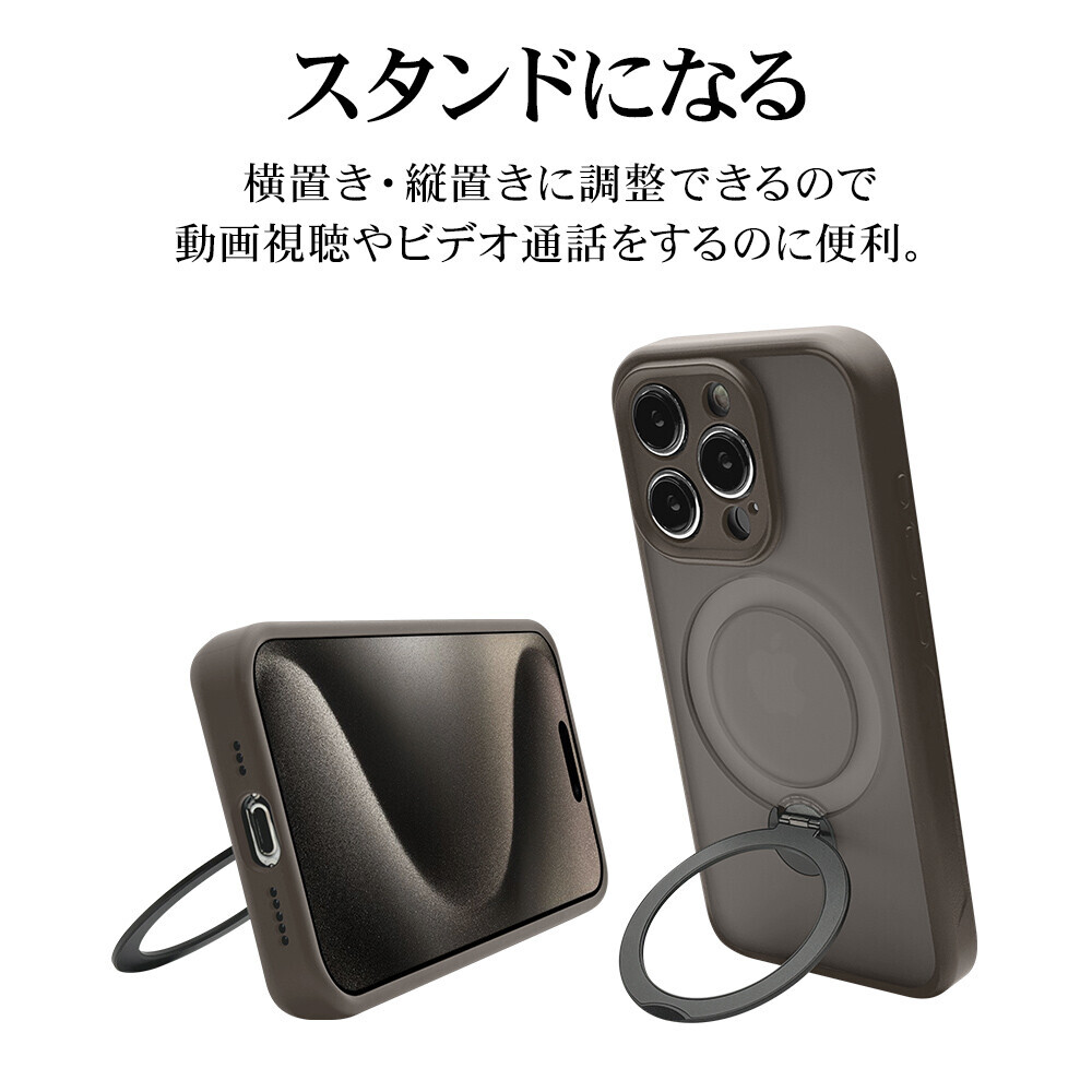 【iPhone15/15Pro】MagSafe対応！リングスタンド付きハイブリッドケース「ZERO SAFE」登場！