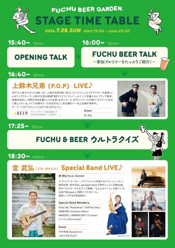 【7/28実施】府中駅前でのFUCHU BEER GARDEN を開催しました！