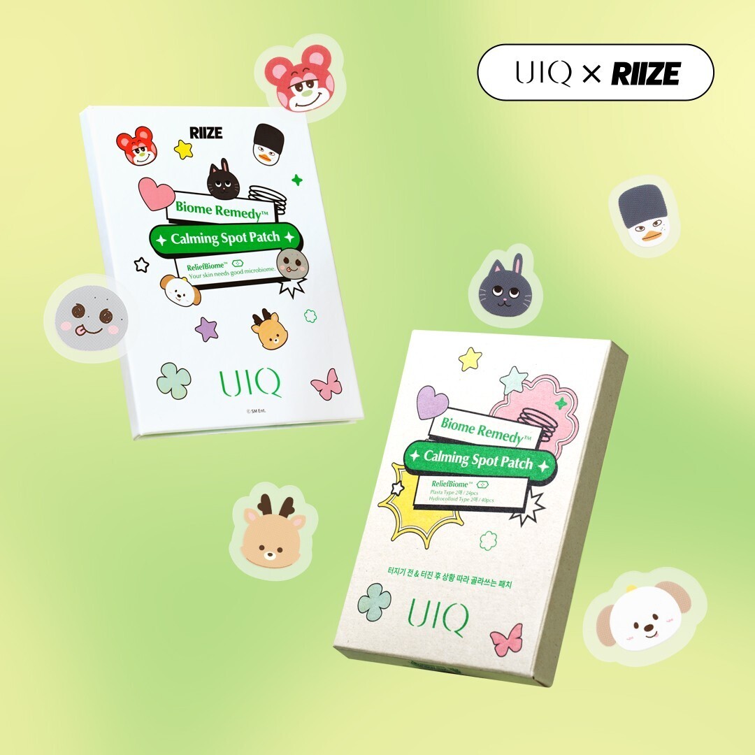 韓国マイクロバイオームスキンケアブランド【UIQ（ユイク）】が人気アーティスト「RIIZE」とコラボした「RIIZEスポットパッチ」が新登場！Qoo10メガ割にて事前予約販売を開始！