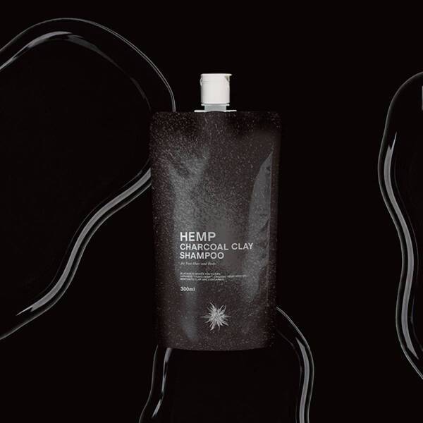 国産ヘンプブランド " 野州麻炭Lab "より「1本で髪と頭皮、顔、体 全身洗える」 『 麻炭クレイシャンプー 』  公式サイトにて12/9(月) 発売開始