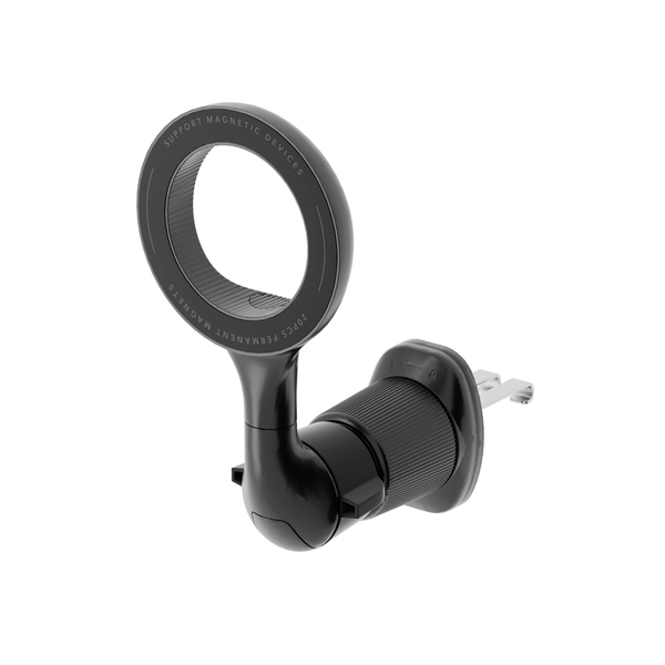 MagSafeに対応したiPhoneを容易に着脱できるカーエアコンの吹き出し口(ルーバー)に取り付け可能な車載用マグネットホルダーを株式会社PGAが5月20日より発売