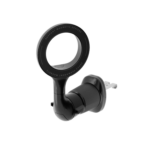 MagSafeに対応したiPhoneを容易に着脱できるカーエアコンの吹き出し口(ルーバー)に取り付け可能な車載用マグネットホルダーを株式会社PGAが5月20日より発売