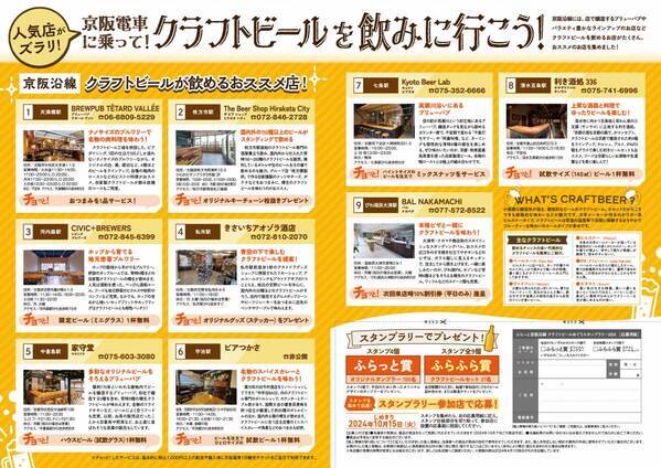 「ふらっと 京阪沿線 クラフトビールめぐり」を4月1日(月)から実施します