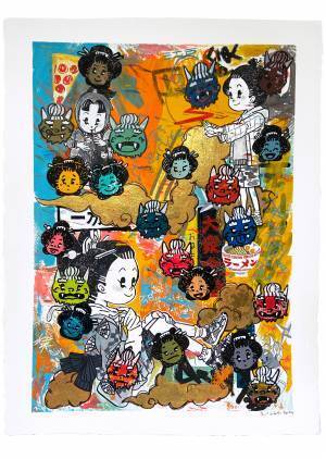 米国や香港で活躍するペインターSHISHIDOMIAの個展「 JAPANOLOGY」が1月27日（土）より2月4日（日）まで、MEDEL GALLERY SHUで開催