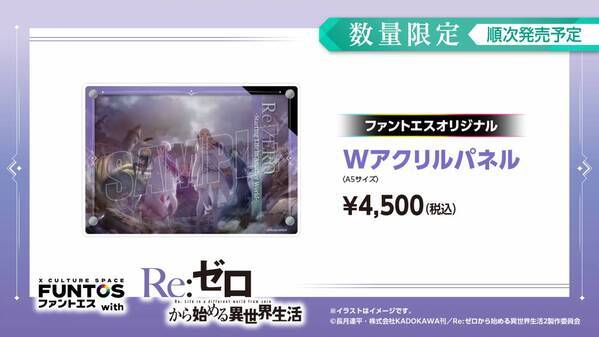 『リゼロ』異世界召喚セットなどコラボグッズやコラボドリンクを販売！「ファントエス」コラボは3/15開始！