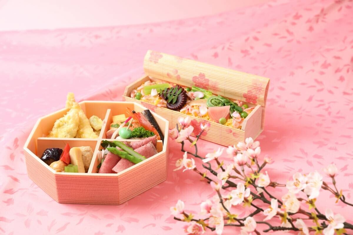 【ホテルキャッスルプラザ】西明石から始まる春の美食旅、「Four Seasons ～桜フェア」開幕！春爛漫な桜にちなんだ多彩な料理、ロビーには桜アートで華やかな演出も！