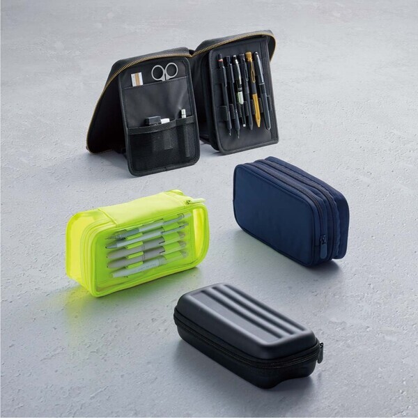 大切な筆記具を見せながら収納できる機能性ペンケース発売