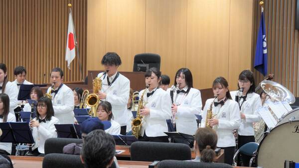 大阪国際大学・大阪国際大学短期大学部の吹奏楽部が守口市議会場コンサート「奏でるMORIGUCHI2025」で出演