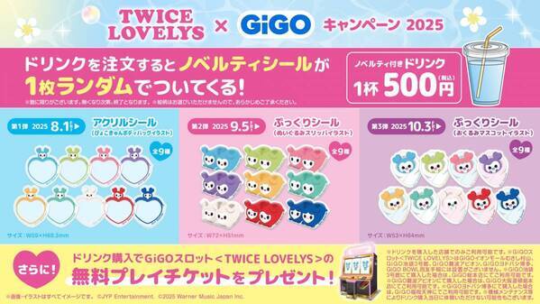 TWICE LOVELYS×GiGOキャンペーン 2025 開催のお知らせ