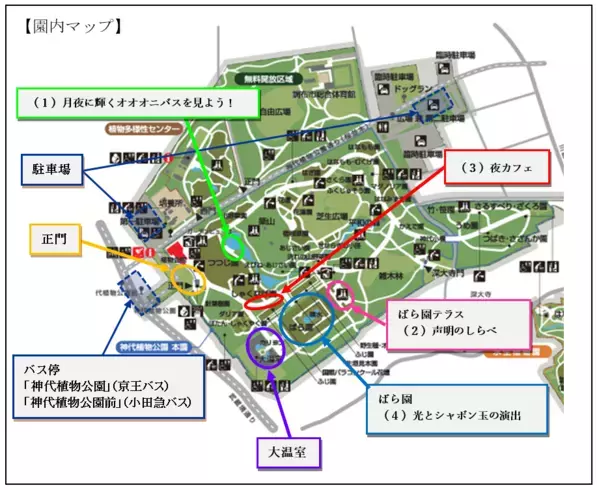 神代植物公園「秋の大温室夜間公開」を開催！ （９月14日・15日）