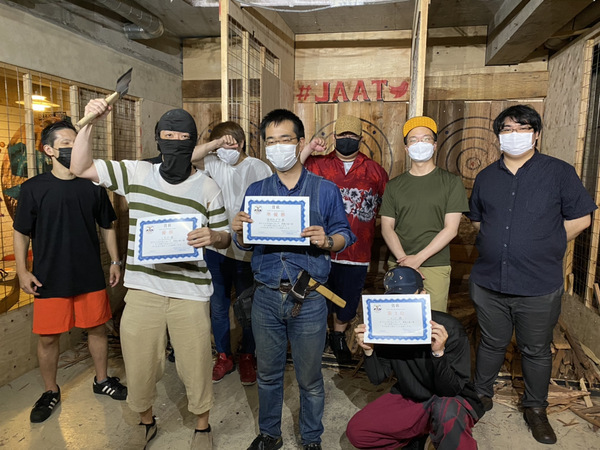 【斧投げ大会・開催報告】駆け上がれ、斧投げ日本一へ。"Japan Axe Throwing League 2022 " をTHE AXE THROWING BAR®︎ 浅草店にて7月24日に開催！