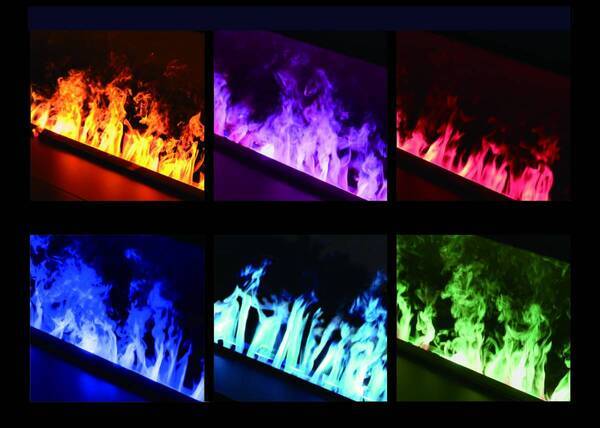 自在に色を変える“炎”で空間演出に新たな魔法を。フルカラーLED搭載のビルトイン電気暖炉が新登場