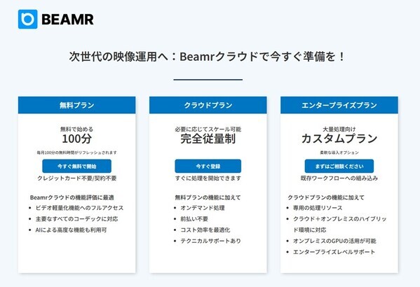 ビーマー社、新機能「Beamrプレイグラウンド」と革新的な料金体系を発表｜動画軽量化体験をよりシンプルかつ柔軟に
