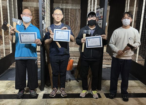 斧投げ大会「Axe Throwing Rookies Cup 2022」開催報告  ～“THE AXE THROWING BAR®︎”にて11月13日に開催～