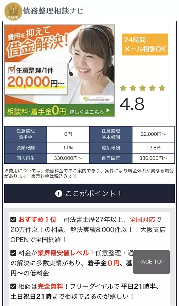 「債務整理相談ナビ」の商標登録完了のお知らせ