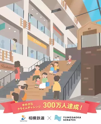 「YUMEGAOKA Climb Challenge!」300万人を達成【相模鉄道・相鉄ビルマネジメント】
