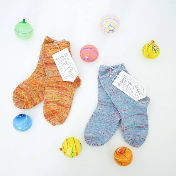 夏の思い出に、自転車を漕いでオリジナルキラキラくつ下を。 奈良・広陵町「S.Labo」でチャリックス夏休み限定の“キラキラかすり糸”が登場！