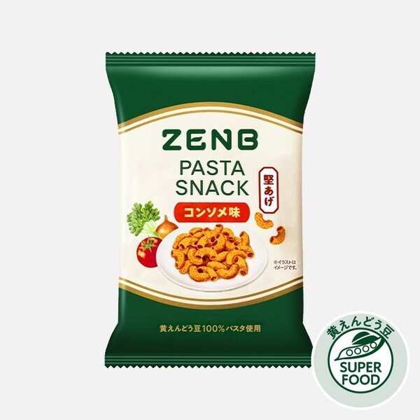“罪悪感ゼロ”の豆パスタスナックに新フレーバー登場。野菜のおいしさをぎゅっと！「ZENBパスタスナック コンソメ味」を新発売
