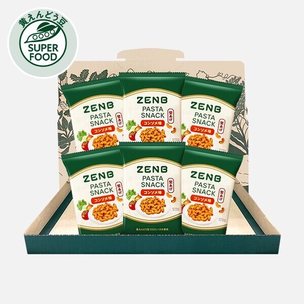 “罪悪感ゼロ”の豆パスタスナックに新フレーバー登場。野菜のおいしさをぎゅっと！「ZENBパスタスナック コンソメ味」を新発売