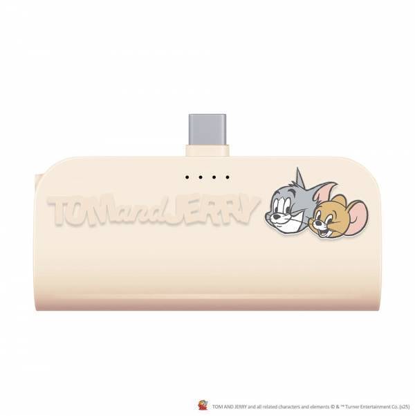 トムとジェリーのパススルー充電可能で、2台同時充電も対応したUSB Type-C一体型でケーブル要らずの5,000mAh直挿しモバイルバッテリーを株式会社PGAが7月28日より発売